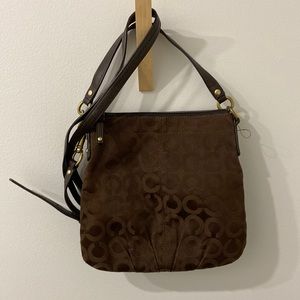 Brown coach crossbody